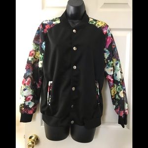 Bomber jacket floral
